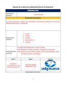 ANÁLISIS DE LA MEZCLA DE MERCADOTECNIA DE UN PRODUCTO