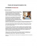 Costos de transporte basada en las actividades Introducción