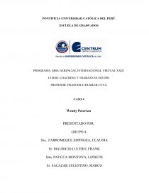 MBA GERENCIAL INTERNACIONAL VIRTUAL XXIX CURSO: COACHING Y TRABAJO EN EQUIPO. Página 1