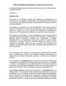 Taller de Gestión empresarial, comercial y de servicio