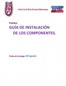 Práctica: GUÍA DE INSTALACIÓN DE LOS COMPONENTES