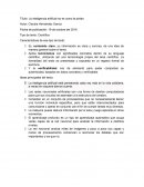 INTELIGENCIA ARTIFICIAL NO ES COMO LA PINTAN