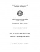 ESTRATEGIAS DEL TRABAJO DOCENTE ENSAYO “MI EXPERIENCIA DOCENTE”