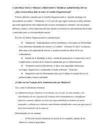 CASO PRÁCTICO: UNIDAD 3. PROCESOS Y TEORÍAS ADMINISTRATIVAS. Página 3