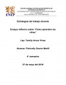 Estrategias del trabajo docente Ensayo reflexivo sobre “Cómo aprenden los niños”