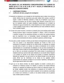 INFLUENCIA DE LAS DIFERENTES CONCENTRACIONES DE CLORURO DE SODIO (0.0 M, 0.1 M, 0.3 M, 0.5 M, 0.7 M Y 1 M) EN LA VARIACIÓN DE LA MASA DE LA DAUCUS CAROTA