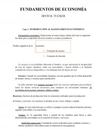 FUNDAMENTOS DE ECONOMÍA IRVIN B. TUCKER. Página 1