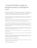 Jóvenes del SNTSS, el sentido de pertenencia sindical y la participación social
