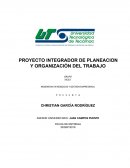 PROYECTO INTEGRADOR DE PLANEACION Y ORGANIZACIÓN DEL TRABAJO