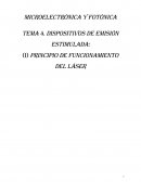 DISPOSITIVOS DE EMISIÓN ESTIMULADA: (I) PRINCIPIO DE FUNCIONAMIENTO DEL LÁSER