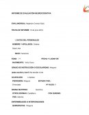 INFORME DE EVALUACIÓN NEUROCOGNITIVA