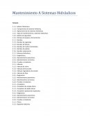 Mantenimiento A Sistemas Hidráulicos