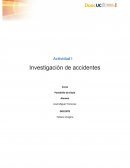 Actividad I Investigación de accidentes