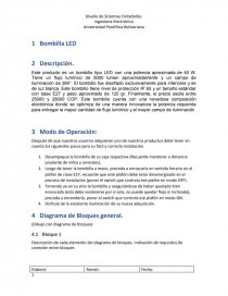 Bombilla LED como proyecto embebido. Página 1