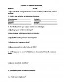 EXAMEN 1er PARCIAL BIOLOGIA