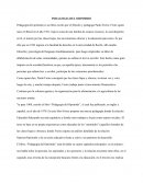 El libro, “Pedagogía del Oprimido”