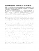 El desamor como consecuencia de otro amor