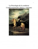 La Psicología de la conducta Condicionamiento clásico y operante