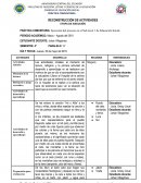 RECONSTRUCCIÓN DE ACTIVIDADES