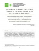 ESTUDIO DEL COMPORTAMIENTO DE CORRIENTE Y VOLTAJE EN CIRCUITOS MIXTOS: LEY DE KIRCHHOFF