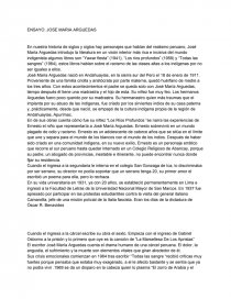 JOSE MARIA ARGUEDAS ENSAYO. Página 1