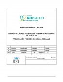 SERVICIO DE LAVADO DE VEHÍCULOS Y VENTA DE ACCESORIOS DE VEHÍCULOS