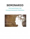 SEMINARIO Psicopatología del Comportamiento Delictivo