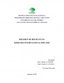 Regimen de Bienes en el Derecho Internacional Privado
