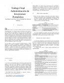 Trabajo Final Administración de Inversiones