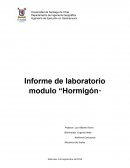 Informe de laboratorio modulo “Hormigón”