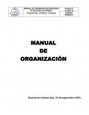 Ejemplo para sustentar un Manual de organización