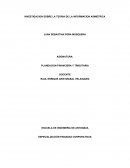 INVESTIGACION SOBRE LA TEORIA DE LA INFORMACION ASIMETRICA