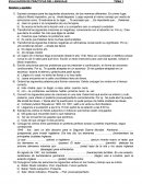 Evaluación Usos de tiempos verbales