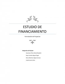 ESTUDIO DE FINANCIAMIENTO Formulación de Proyectos. Página 1