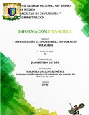 INTRODUCCIÓN AL ESTUDIO DE LA INFORMACIÓN FINANCIERA