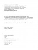 LA GESTIÓN ESTRATÉGICO-INSTITUCIONAL: EJE FUNDAMENTAL PARA LA INTEGRACIÓN DE LOS ACTORES EDUCATIVOS EN EL CENTRO DE EDUCACIÓN