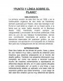 Resumen Punto y línea sobre el plano