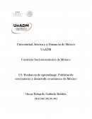 U2. Evidencia de aprendizaje. Políticas de crecimiento y desarrollo económico de México