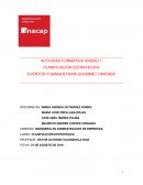 PLANIFICACIÓN ESTRATÉGICA EVENTOS Y BANQUETERÍA GOURMET LIMITADA