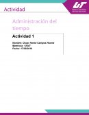 Actividad sociocultural. Administración del tiempo
