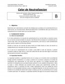 Calor de Neutralizacion