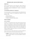 PROGRAMA DEL AREA DE PSICOLOGIA