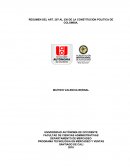 RESUMEN DEL ART. 297 AL 330 DE LA CONSTITUCION POLITICA DE COLOMBIA