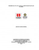 RESUMEN DEL ART. 297 AL 330 DE LA CONSTITUCION POLITICA DE COLOMBIA