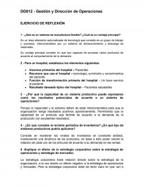 Gestión y Dirección de Operaciones. Página 1