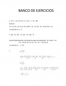 BANCO DE EJERCICIOS