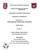 PRÁCTICA N° 1 PROPIEDADES DE AMINOÁCIDOS Y PROTEÍNAS