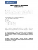 Los primeros sistemas educativos