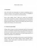 Puntos de marco teórico Personalidad