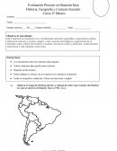 Evaluación Proceso civilización Inca. Historia, Geografía y Ciencias Sociales